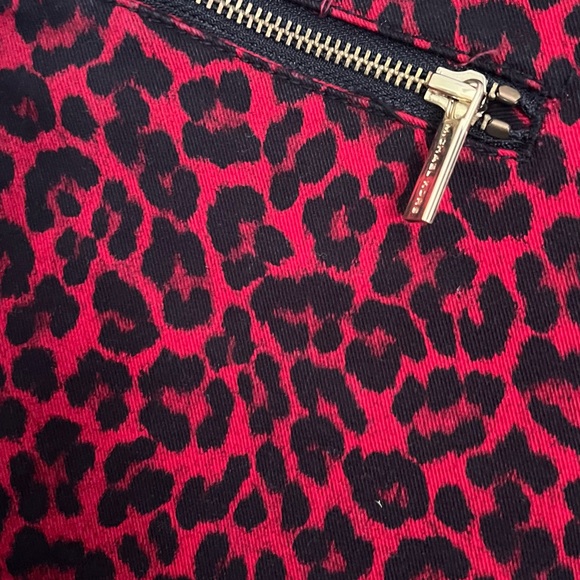 Micheal Kors Cheetah Print Skinny Jeans-Red - Picture 10 of 12